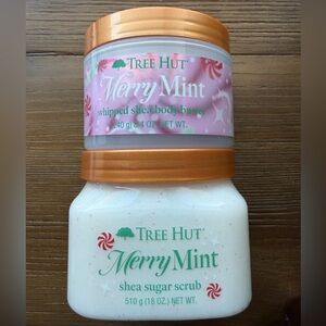 Tree Hut Merry Mint Body Butter and Sugar Scrub Set